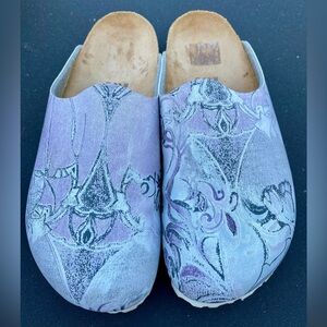 Birkenstock Birki’s Boston Clogs Floral Lavender Print US 8/39 Slide